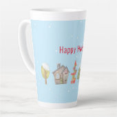 冬お洒落通りホリデイ カフェラテマグ (左アングル)