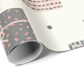 冬かわいいギフトパステルパターンクリスマス ラッピングペーパー (ロールコーナー)