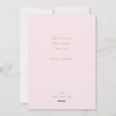 冬かわいいスカンジィキツネモダンクリスマス シーズンカード (裏面)