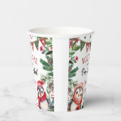 冬かわいいペンギンのクリスマス第1誕生日 紙コップ (右)