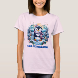 冬かわいいペンギンTシャツ Tシャツ