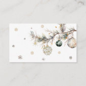 冬かわいいホッキョクグマの本ベビーチケット エンクロージャーカード (裏面)