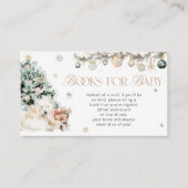 冬かわいいホッキョクグマの本ベビーチケット エンクロージャーカード (正面)