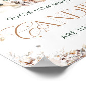 冬かわいいホッキョクグマはキャンディーの数を推測 ポスター (角)