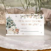 冬かわいいホッキョクグマキャンディーの数 エンクロージャーカード