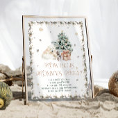 冬かわいいホッキョクグマママのおなかの大きさ ポスター