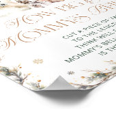 冬かわいいホッキョクグマママのおなかの大きさ ポスター (角)