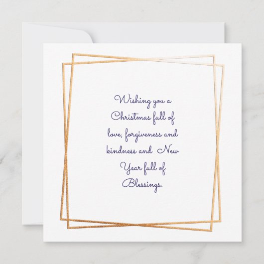 冬かわいらしのクリスマス教会 カード (裏面)