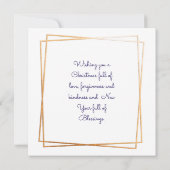 冬かわいらしのクリスマス教会 カード (裏面)