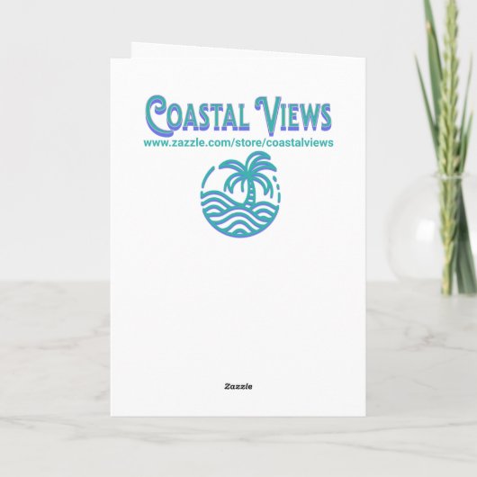 冬かわいらしのクリスマス教会 カード (裏面)