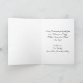 冬かわいらしのクリスマス教会 シーズンカード (内部)