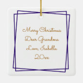 冬かわいらしのクリスマス教会 セラミックオーナメント (裏面)