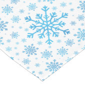 冬かわいらしの白いクリスマスの雪 ショートテーブルランナー (コーナー)