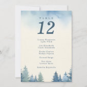 冬かわいらし松の青座図 招待状 (正面)