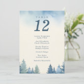 冬かわいらし松の青座図 招待状 (スタンド正面)