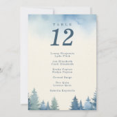 冬かわいらし松の青座図 招待状 (裏面)
