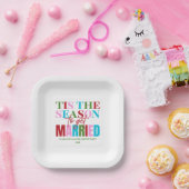 冬がバチェロレッテを手に入れる季節結婚した ペーパープレート (パーティー)