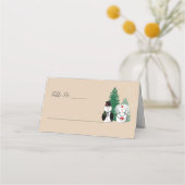 冬が可愛い季節結婚しただ プレイスカード (正面)