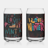 冬が大好き ガラス缶 (正面)