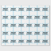 冬が来た！雪自由主義の片 ラッピングペーパー (フラット)