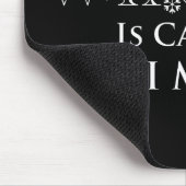 冬が来て行かねばならない マウスパッド (コーナー)