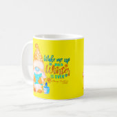 冬が過ぎた時に起こしてくれ格言 コーヒーマグカップ (正面左)