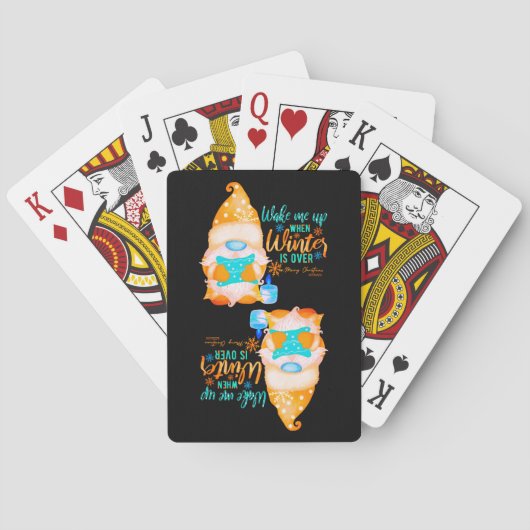 冬が過ぎた時に起こしてくれ格言 トランプ (裏面)