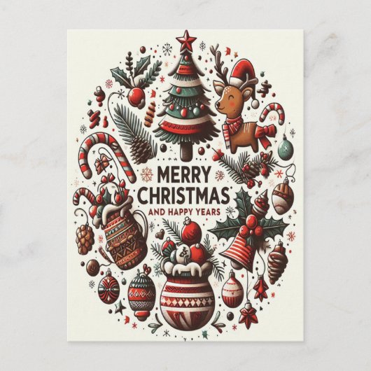 冬きらめくの願いをフェスティバル ポストカード (正面)