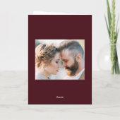 冬きらめく松ブルゴーニュのメリークリスマス シーズンカード (裏面)