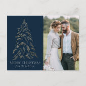 冬きらめく松海軍メリークリスマスフォト シーズンポストカード (正面)