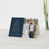 冬きらめく松海軍メリークリスマス2写真 シーズンカード (正面)