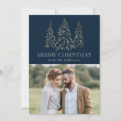 冬きらめく松海軍メリークリスマス2写真 シーズンカード (正面)