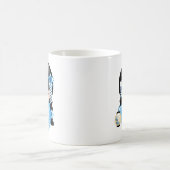 冬こけし人形 – かわいい日本の芸者ガール コーヒーマグカップ (中央)