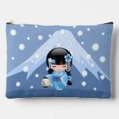 冬こけし人形 – ブルーマウンテンゲイザーガール アクセサリーポーチ (正面)