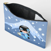 冬こけし人形 – ブルーマウンテンゲイザーガール アクセサリーポーチ (見開き)