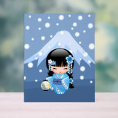 冬こけし人形 – ブルーマウンテンゲイザーガール アクリルサイン (ニュートラル)