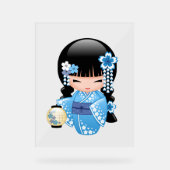 冬こけし人形 – ブルーマウンテンゲイザーガール アクリルサイン (正面)