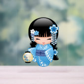 冬こけし人形 – ブルーマウンテンゲイザーガール アクリルサイン (ニュートラル)