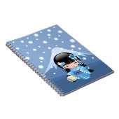 冬こけし人形 – ブルーマウンテンゲイザーガール ノートブック (右側)