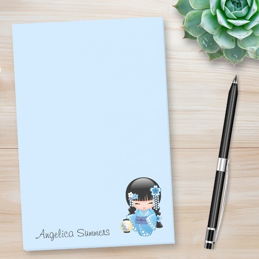 冬こけし人形 – ブルーマウンテンゲイザーガール ポストイット