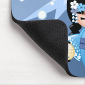 冬こけし人形 – ブルーマウンテンゲイザーガール マウスパッド (コーナー)