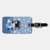 冬こけし人形 – ブルーマウンテンゲイザーガール ラゲッジタグ (正面横)