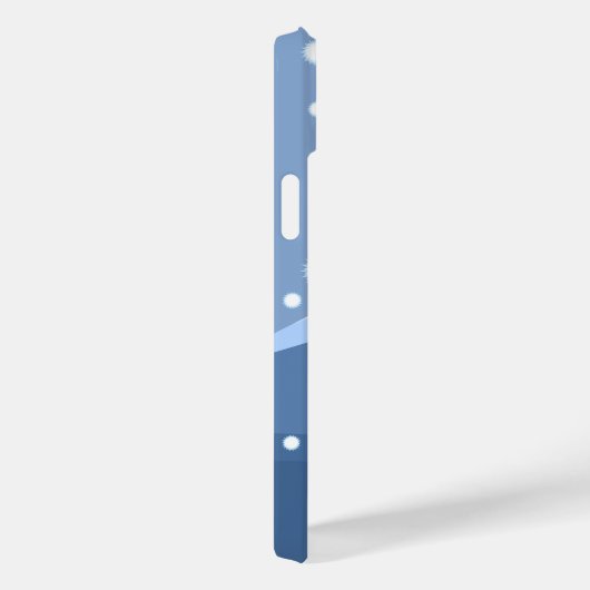 冬こけし人形 – ブルーマウンテンゲイザーガール Case-Mate iPhoneケース (裏面 / 右)