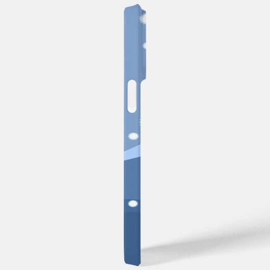 冬こけし人形 – ブルーマウンテンゲイザーガール Case-Mate iPhoneケース (裏面 / 右)