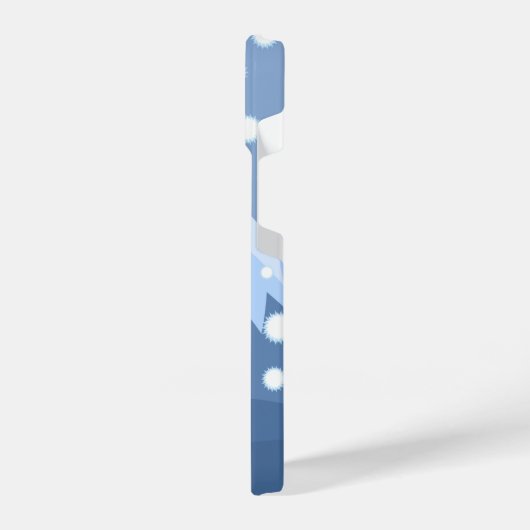 冬こけし人形 – ブルーマウンテンゲイザーガール iPhoneケース (左側面)