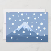 冬こけし人形 – 芸者ガールバースデーパーティー 招待状 (裏面)