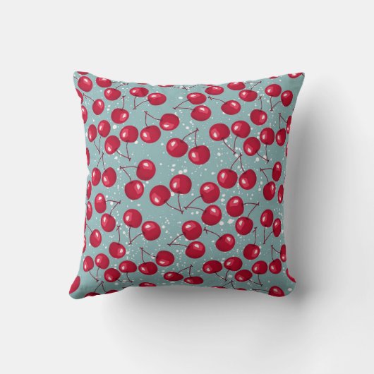 冬さくらんぼ。 クッション (裏面)