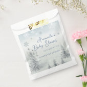 冬その寒い外の男の子の赤ちゃんシャワーありがとう フェイバーバッグ (封をした状態)