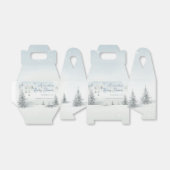 冬その寒い外の赤ちゃんシャワーありがとう フェイバーボックス (折り畳みなし)