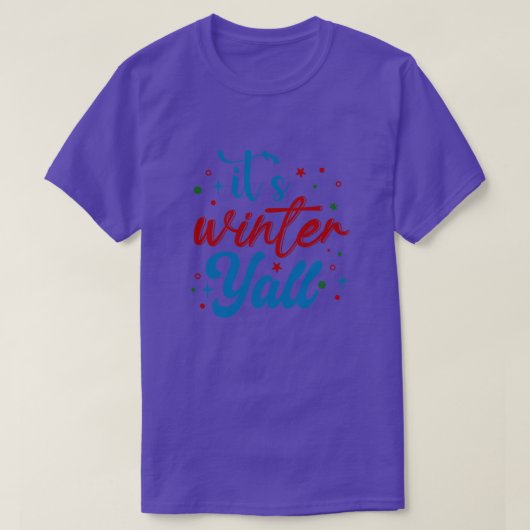 冬だぜ みんな01 Tシャツ (デザイン正面)